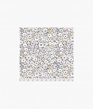 Button Mosaic - White