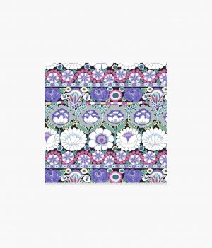 Embroidered Flower - Contrast